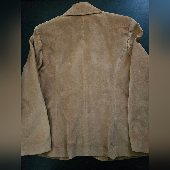 NWT - Jones New York Tan Stretch Corduroy Blazer - Size 14W - Picture 8 of 9